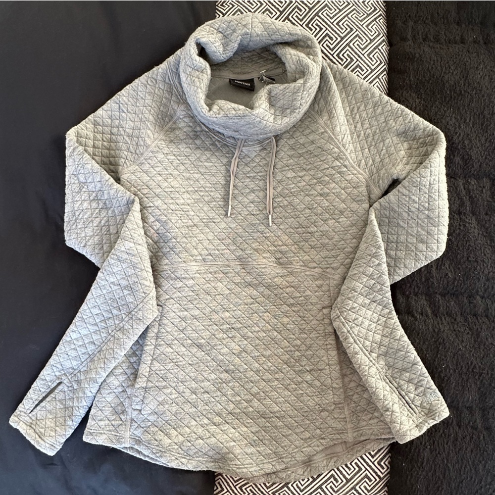Gray Marmot Quilted Cowl Neck